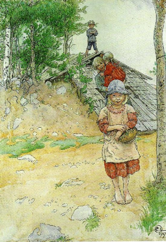 Carl Larsson vid kallaren China oil painting art